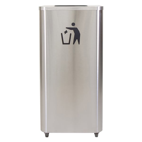 Ex-Cell Kaiser 24-Gal. Liquids Disposal Companion Waste Receptacle - Stainless Steel with casters LDW-24 SS - main